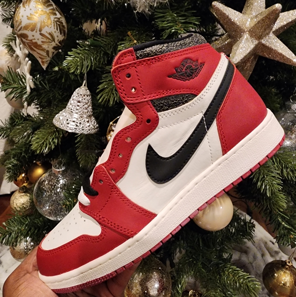 Nike Jordan 1 'Lost & Found' FD1437-612 Varsity Red/Black Kids 7y/ Wmns 8.5 New